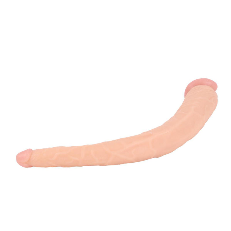 Kiotos Cox - Dubbele Dildo - 35 x 2.2/5 cm - Lichte Huidskleur-Laced-up.nl