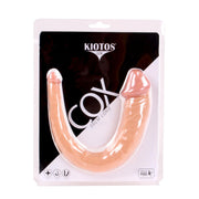 Kiotos Cox - Dubbele Dildo - 35 x 2.2/5 cm - Lichte Huidskleur-Laced-up.nl