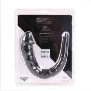 Kiotos Cox - Dubbele Dildo - 35 x 2.2/5 cm - Zwart-Laced-up.nl