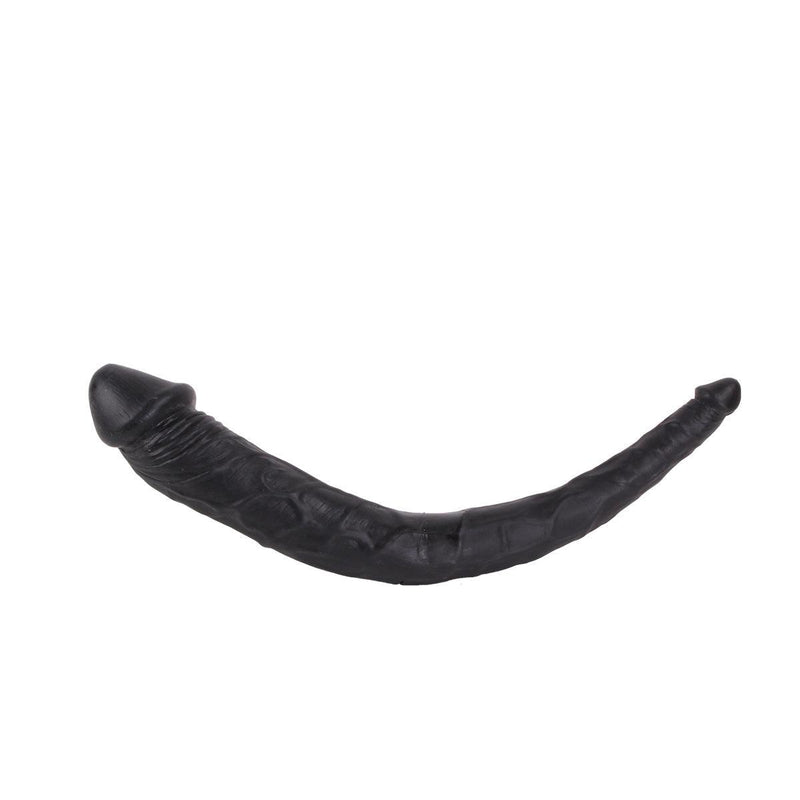 Kiotos Cox - Dubbele Dildo - 35 x 2.2/5 cm - Zwart-Laced-up.nl