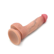 Kiotos Cox - Levensechte Siliconen Dildo - Lengte 200 mm - Lichte huidskleur - Met zuignap - 046-Laced-up.nl