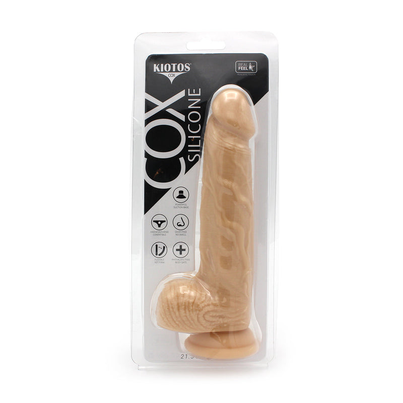 Kiotos Cox - Siliconen Dildo 21.5 x 3.7 cm - Lichte Huidskleur-Laced-up.nl
