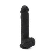 Kiotos Cox - Siliconen Dildo 21.5 x 3.7 cm - Zwart-Laced-up.nl