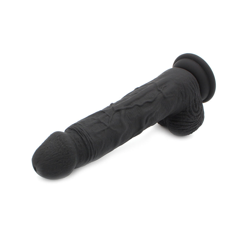 Kiotos Cox - Siliconen Dildo 21.5 x 3.7 cm - Zwart-Laced-up.nl