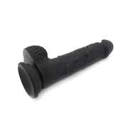 Kiotos Cox - Siliconen Dildo 21.5 x 3.7 cm - Zwart-Laced-up.nl