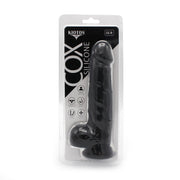 Kiotos Cox - Siliconen Dildo 21.5 x 3.7 cm - Zwart-Laced-up.nl