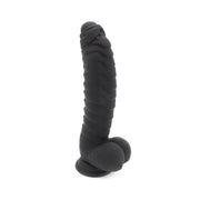 Kiotos Cox - Siliconen Dildo 22 x 5 cm - Zwart-Laced-up.nl
