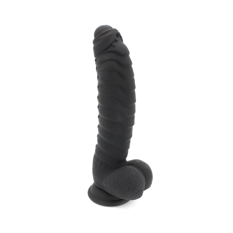 Kiotos Cox - Siliconen Dildo 22 x 5 cm - Zwart-Laced-up.nl