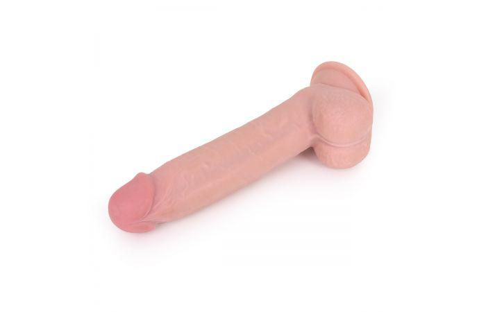 Kiotos Cox - Sliding Skin Dubbellaags Dildo 23 x 4 cm - Lichte Huidskleur-Laced-up.nl