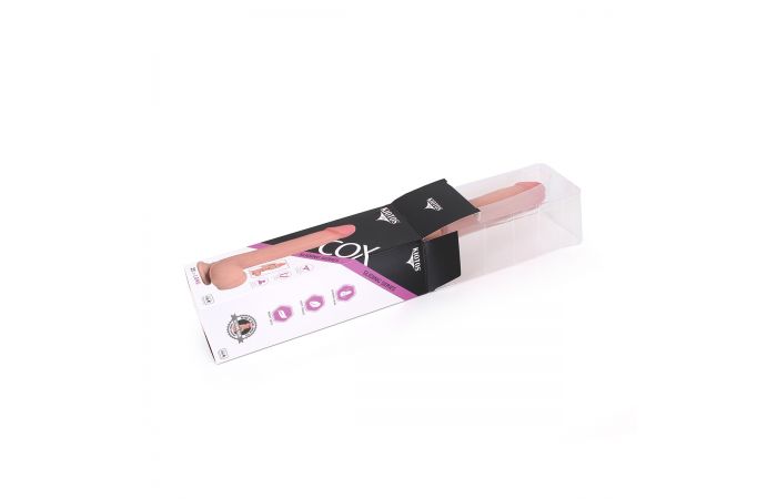 Kiotos Cox - Sliding Skin Dubbellaags Dildo 24 x 4,5 cm - Lichte Huidskleur-Laced-up.nl