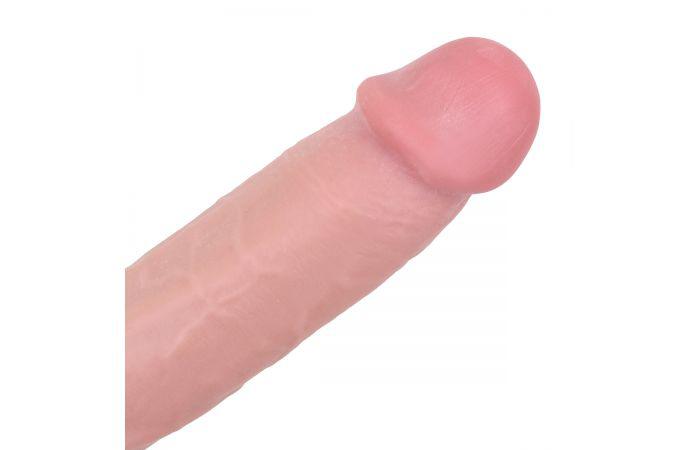 Kiotos Cox - Sliding Skin Dubbellaags Dildo 24 x 4,5 cm - Lichte Huidskleur-Laced-up.nl