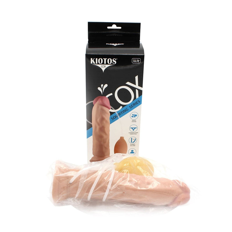 Kiotos Cox - Squirting Dildo 21.5 x 4.5 cm - Lichte Huidskleur-Laced-up.nl