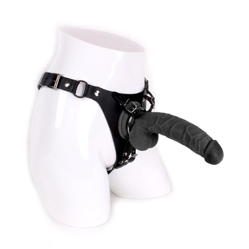 Kiotos Cox - Strap-On Harnas Met Dildo 22 x 4 cm - Zwart-Laced-up.nl