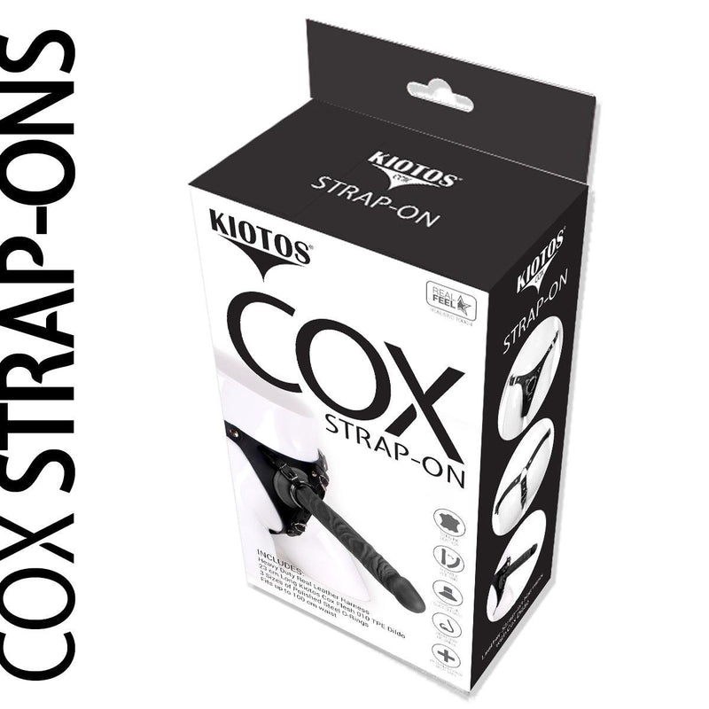 Kiotos Cox - Strap-On Harnas Met Dildo 23 x 4.3 cm - Zwart-Laced-up.nl