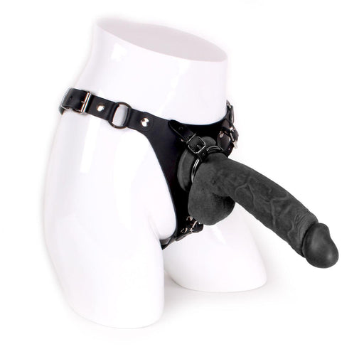 Kiotos Cox - Strap-On Harnas Met Dildo 24 x 4 cm - Zwart-Laced-up.nl