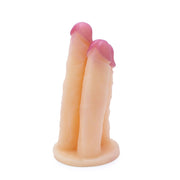 Kiotos Cox - Triple Dildo - Lichte Huidskleur-Laced-up.nl