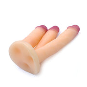 Kiotos Cox - Triple Dildo - Lichte Huidskleur-Laced-up.nl