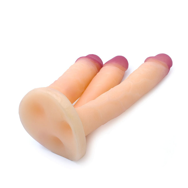 Kiotos Cox - Triple Dildo - Lichte Huidskleur-Laced-up.nl