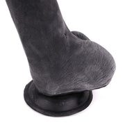 Kiotos Cox - Black Dildo Met Zuignap die echt aanvoelt 22,5 x 5 cm - Zwart-Laced-up.nl