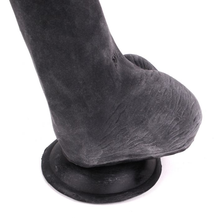 Kiotos Cox - Black Dildo Met Zuignap die echt aanvoelt 22,5 x 5 cm - Zwart-Laced-up.nl