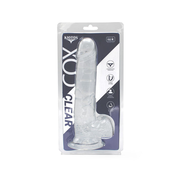Kiotos Cox Clear - Dildo 01 - Transparante Dildo - Lengte 220 mm - Diameter 45 mm - TPE-Laced-up.nl