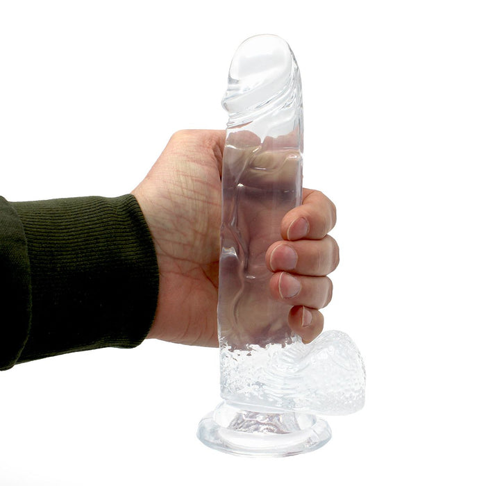Kiotos Cox Clear - Dildo 01 - Transparante Dildo - Lengte 220 mm - Diameter 45 mm - TPE-Laced-up.nl
