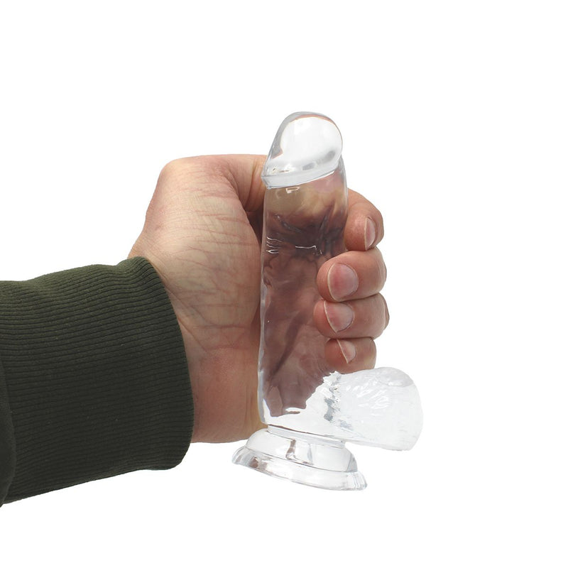 Kiotos Cox Clear - Dildo 02 - Transparante Dildo - Lengte 155 mm - Diameter 35 mm-Laced-up.nl