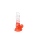 Kiotos Cox Color - Gekleurde Dildo 01 - 15,5 x 3 cm - Transparant/Rood-Laced-up.nl