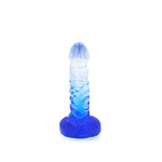 Kiotos Cox Color - Gekleurde Dildo 02 - 18,5 x 4 cm - Transparant/Blauw-Laced-up.nl