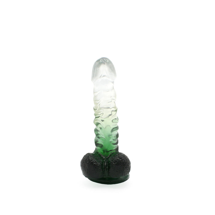 Kiotos Cox Color - Gekleurde Dildo 02 - 18,5 x 4 cm - Transparant/Groen-Laced-up.nl