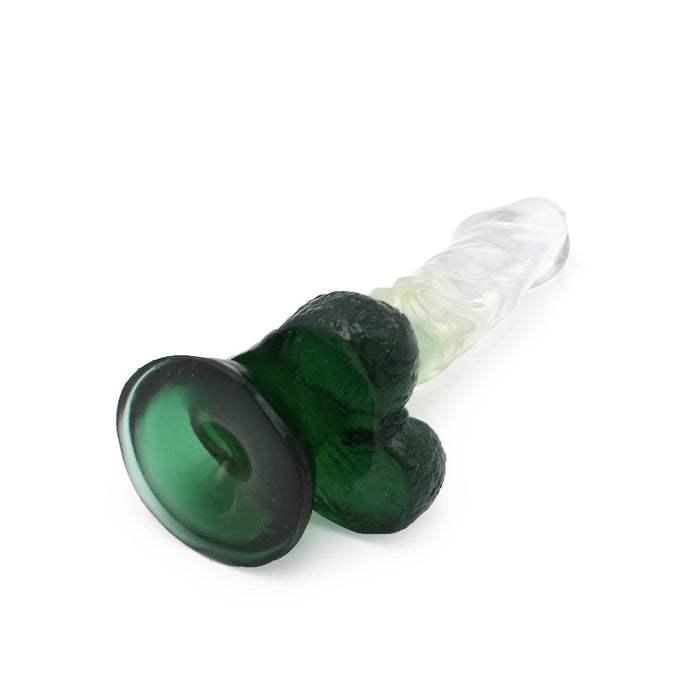 Kiotos Cox Color - Gekleurde Dildo 02 - 18,5 x 4 cm - Transparant/Groen-Laced-up.nl