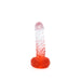 Kiotos Cox Color - Gekleurde Dildo 02 - 18,5 x 4 cm - Transparant/Rood-Laced-up.nl