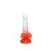 Kiotos Cox Color - Gekleurde Dildo 02 - 18,5 x 4 cm - Transparant/Rood-Laced-up.nl