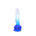 Kiotos Cox Color - Gekleurde Dildo 03 - 17,5 x 3,2 cm - Transparant/Blauw-Laced-up.nl