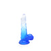 Kiotos Cox Color - Gekleurde Dildo 03 - 17,5 x 3,2 cm - Transparant/Blauw-Laced-up.nl