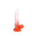 Kiotos Cox Color - Gekleurde Dildo 03 - 17,5 x 3,2 cm - Transparant/Rood-Laced-up.nl