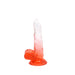 Kiotos Cox Color - Gekleurde Dildo 03 - 17,5 x 3,2 cm - Transparant/Rood-Laced-up.nl