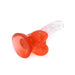 Kiotos Cox Color - Gekleurde Dildo 03 - 17,5 x 3,2 cm - Transparant/Rood-Laced-up.nl