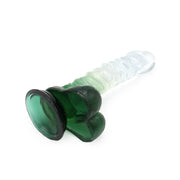 Kiotos Cox Color - Farbiger Dildo 04 - 22,5 x 4 cm - Transparent/Grün - Laced-up.nl
