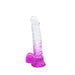 Kiotos Cox Color - Gekleurde Dildo 04 - 22,5 x 4 cm - Transparant/Paars-Laced-up.nl