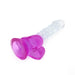Kiotos Cox Color - Gekleurde Dildo 04 - 22,5 x 4 cm - Transparant/Paars-Laced-up.nl