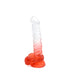 Kiotos Cox Color - Gekleurde Dildo 04 - 22,5 x 4 cm - Transparant/Rood-Laced-up.nl