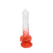 Kiotos Cox Color - Gekleurde Dildo 04 - 22,5 x 4 cm - Transparant/Rood-Laced-up.nl