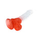 Kiotos Cox Color - Gekleurde Dildo 04 - 22,5 x 4 cm - Transparant/Rood-Laced-up.nl