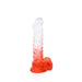 Kiotos Cox Color - Gekleurde Dildo 04 - 22,5 x 4 cm - Transparant/Rood-Laced-up.nl