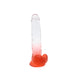 Kiotos Cox Color - Gekleurde Dildo 06 - 22,5 x 4,2 cm - Transparant/Rood-Laced-up.nl
