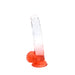 Kiotos Cox Color - Gekleurde Dildo 06 - 22,5 x 4,2 cm - Transparant/Rood-Laced-up.nl
