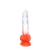 Kiotos Cox Color - Gekleurde Dildo 06 - 22,5 x 4,2 cm - Transparant/Rood-Laced-up.nl