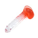 Kiotos Cox Color - Gekleurde Dildo 06 - 22,5 x 4,2 cm - Transparant/Rood-Laced-up.nl