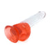 Kiotos Cox Color - Gekleurde Dildo 06 - 22,5 x 4,2 cm - Transparant/Rood-Laced-up.nl